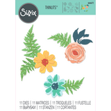 Sizzix Thinlits Die Set Flowers & Fern (666672)