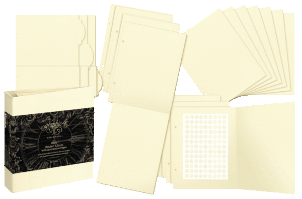 Graphic 45 Binder Album with Interactive Pages Ivory (4502922) Graphic 45 Binder Album with Interactive Pages Ivory (4502922)