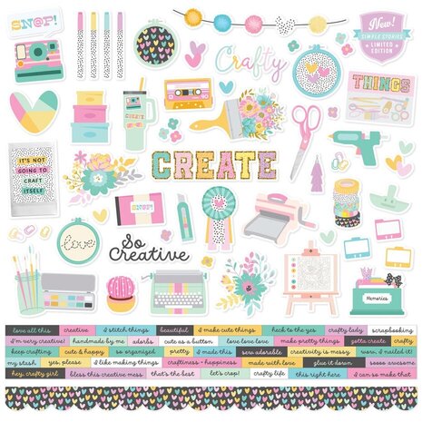 Simple Stories Crafty Things Collector's Essential Kit (22501)