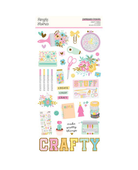 Simple Stories Crafty Things Chipboard Stickers (22517) Simple Stories Crafty Things Chipboard Stickers (22517)