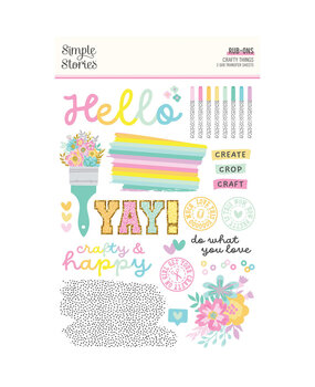 Simple Stories Crafty Things Rub Ons (22524) Simple Stories Crafty Things Rub Ons (22524)