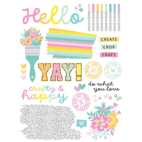 Simple Stories Crafty Things Rub Ons (22524) Simple Stories Crafty Things Rub Ons (22524)