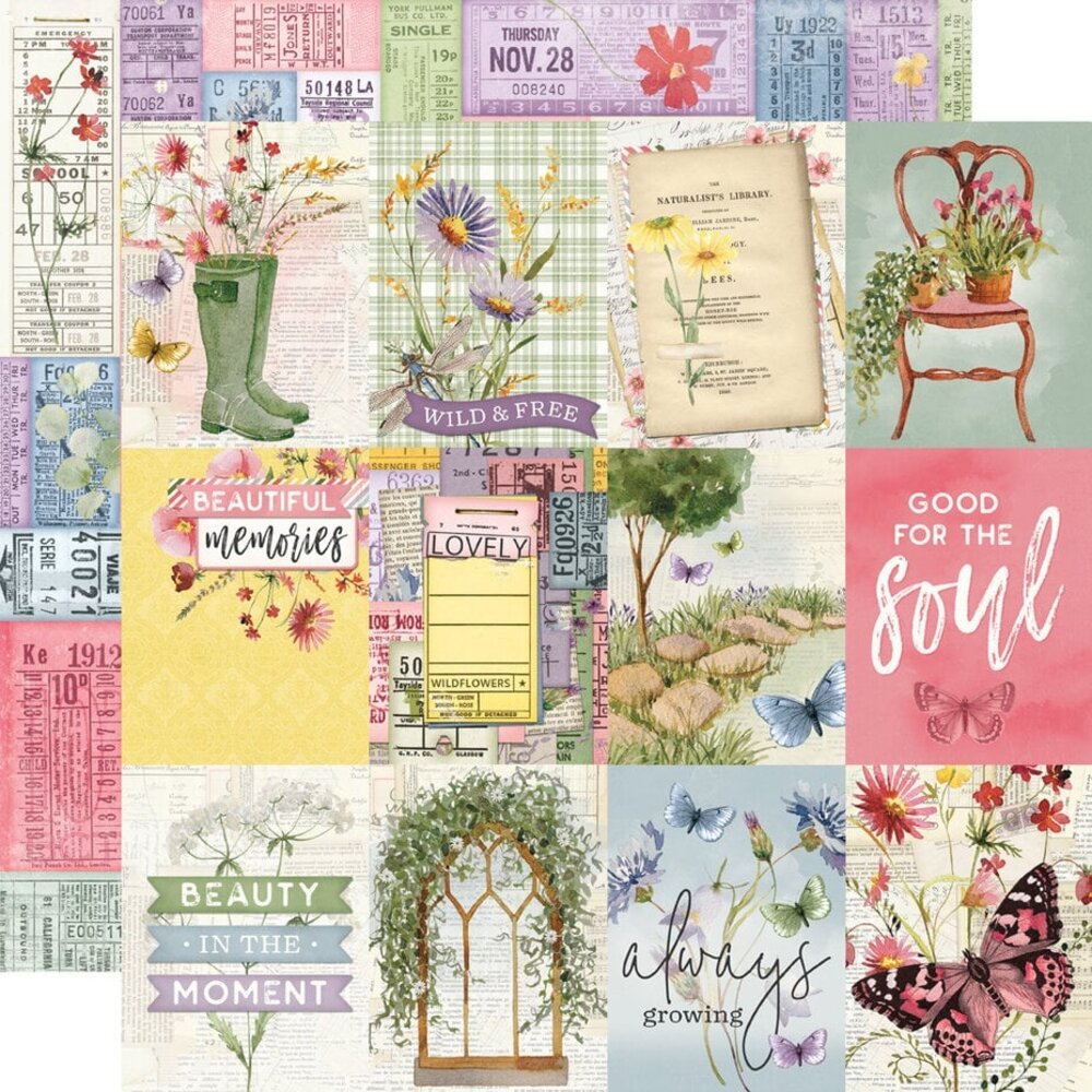 Simple Stories Simple Vintage Meadow Flowers 12x12 Inch Collection Kit (22600)