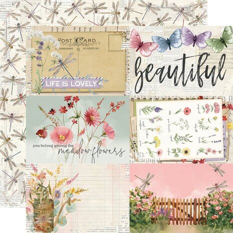 Simple Stories Simple Vintage Meadow Flowers 12x12 Inch Collection Kit (22600)