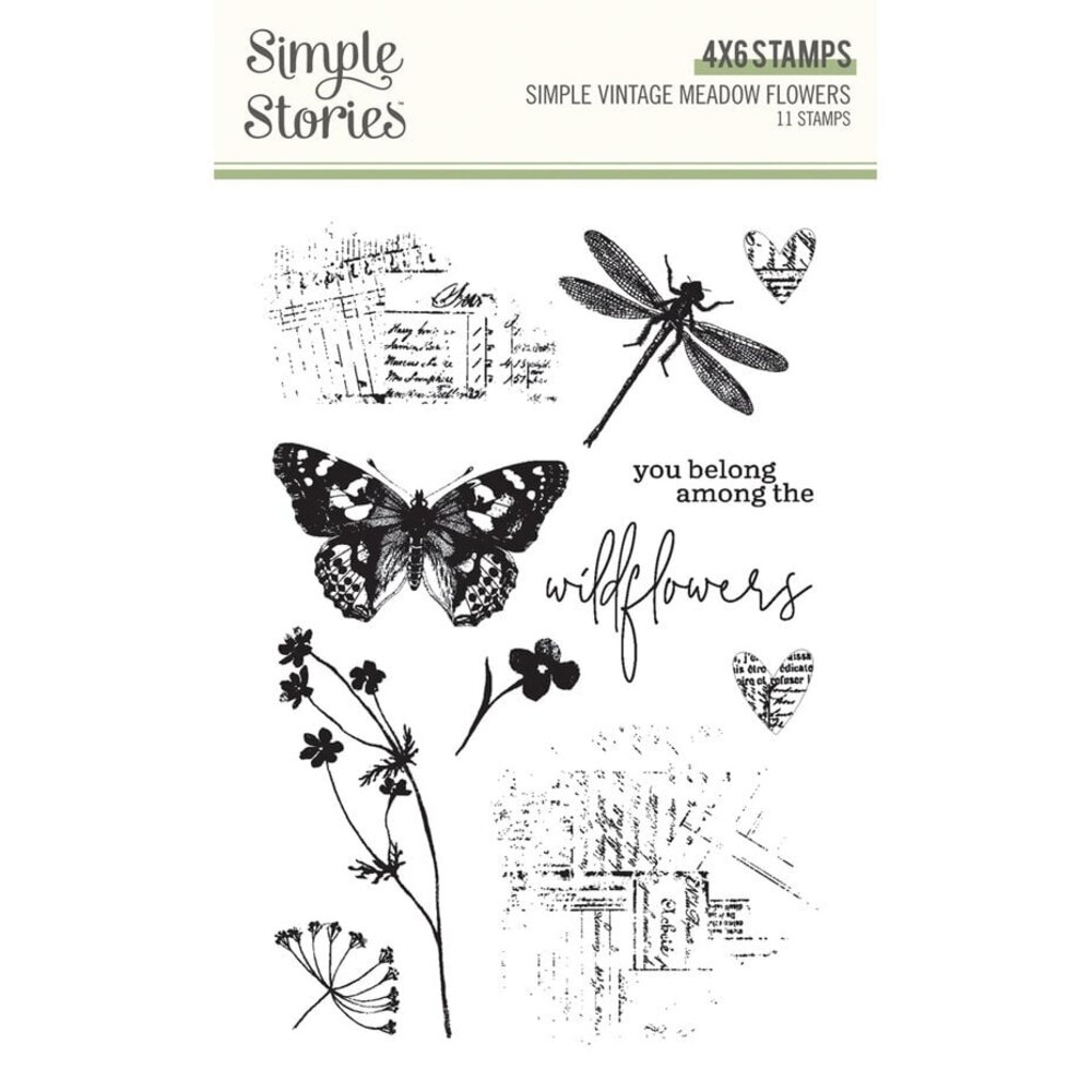 Simple Stories Simple Vintage Meadow Flowers Stamps (22620)