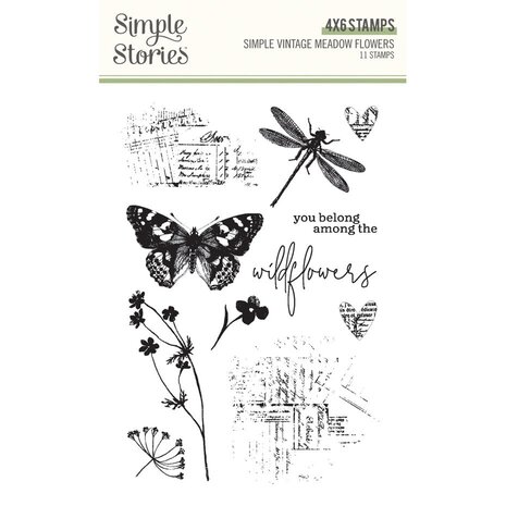 Simple Stories Simple Vintage Meadow Flowers Stamps (22620)