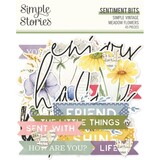 Simple Stories Simple Vintage Meadow Flowers Sentiment Bits (22624)