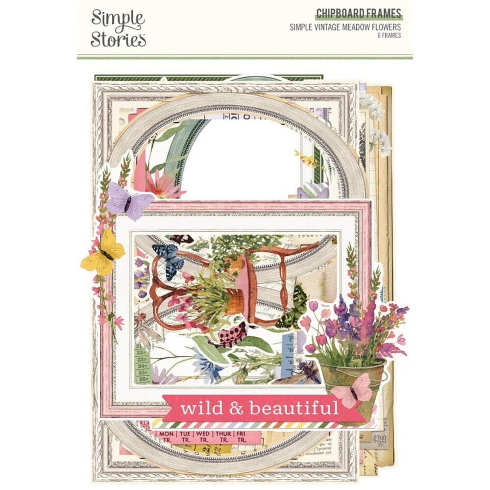 Simple Stories Simple Vintage Meadow Flowers Chipboard Frames (22627) Simple Stories Simple Vintage Meadow Flowers Chipboard Frames (22627)