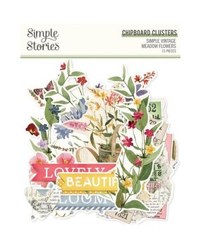 Simple Stories Simple Vintage Meadow Flowers Chipboard Clusters (22628) Simple Stories Simple Vintage Meadow Flowers Chipboard Clusters (22628)
