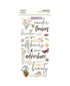 Simple Stories Simple Vintage Meadow Flowers Foam Stickers (22629) Simple Stories Simple Vintage Meadow Flowers Foam Stickers (22629)