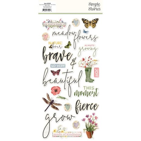 Simple Stories Simple Vintage Meadow Flowers Foam Stickers (22629) Simple Stories Simple Vintage Meadow Flowers Foam Stickers (22629)