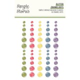 Simple Stories Simple Vintage Meadow Flowers Glitter Enamel Dots (22632)