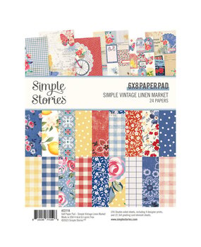 Simple Stories Simple Vintage Linen Market 6x8 Inch Paper Pad (22719) Simple Stories Simple Vintage Linen Market 6x8 Inch Paper Pad (22719)
