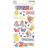 Simple Stories Simple Vintage Linen Market Chipboard Stickers (22720)