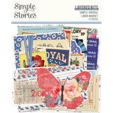 Simple Stories Simple Vintage Linen Market Layered Bits (22722)