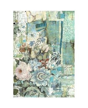 Stamperia Wonderland A4 Rice Paper Floral Corner (DFSA4932) Stamperia Wonderland A4 Rice Paper Floral Corner (DFSA4932)
