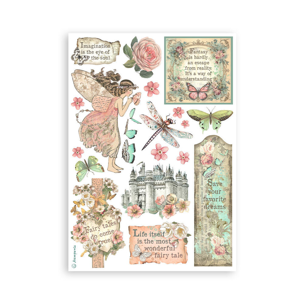 Stamperia Wonderland A5 Washi Pad (SBW08)