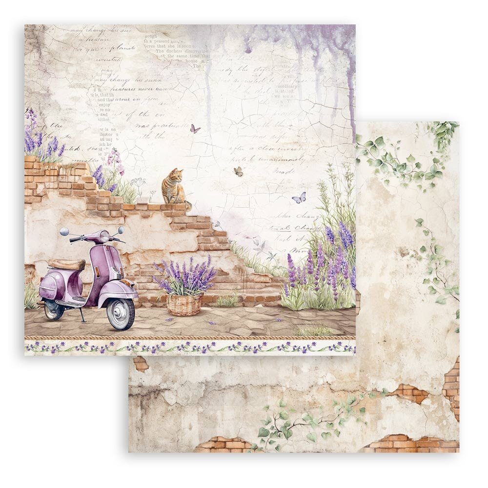 Stamperia Lavender 12x12 Inch Paper Pack (SBBL155) Stamperia Lavender 12x12 Inch Paper Pack (SBBL155)