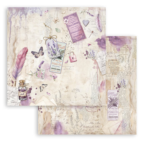 Stamperia Lavender 12x12 Inch Paper Pack (SBBL155) Stamperia Lavender 12x12 Inch Paper Pack (SBBL155)
