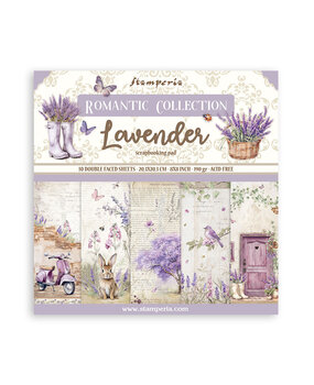 Stamperia Lavender 8x8 Inch Paper Pack (SBBS108)