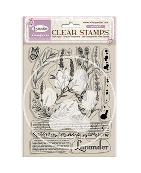 Stamperia Lavender Clear Stamps (WTK195) Stamperia Lavender Clear Stamps (WTK195)