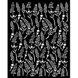 Stamperia Lavender Thick Stencil 20x25cm Pattern (KSTD168)
