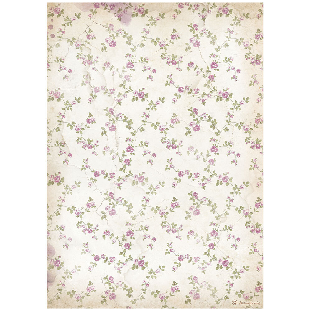 Stamperia Lavender A4 Rice Paper Little Flowers Background (DFSA4882) Stamperia Lavender A4 Rice Paper Little Flowers Background (DFSA4882)