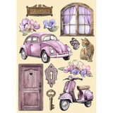 Stamperia Lavender Wooden Shapes A5 (KLSP162)