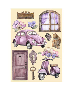 Stamperia Lavender Wooden Shapes A5 (KLSP162) Stamperia Lavender Wooden Shapes A5 (KLSP162)