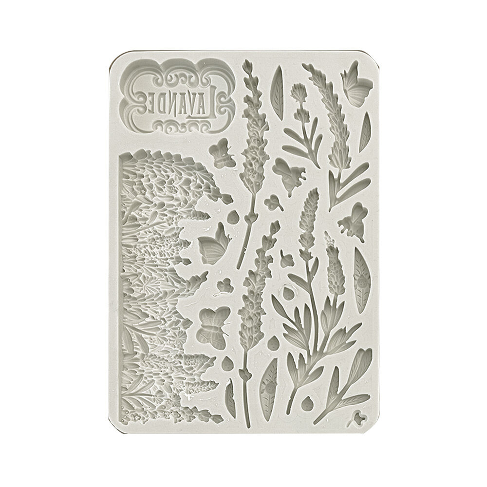 Stamperia Lavender Silicon Mould A5 Elements (KACMA530)