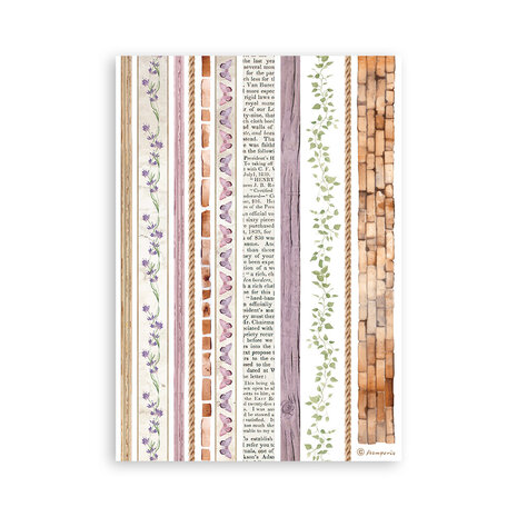 Stamperia Lavender A5 Washi Pad (SBW07) Stamperia Lavender A5 Washi Pad (SBW07)