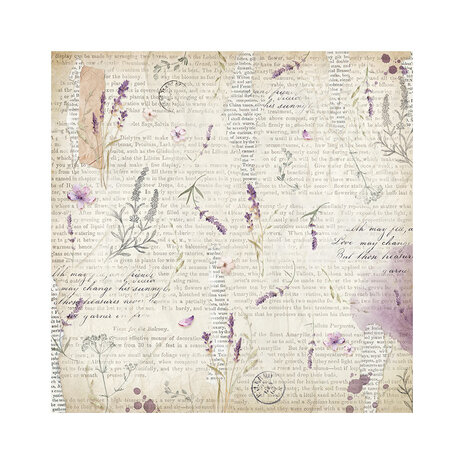 Stamperia Lavender 12x12 Inch Fabric Sheets (SBPLT30) Stamperia Lavender 12x12 Inch Fabric Sheets (SBPLT30)
