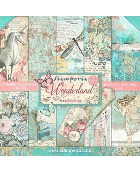 Stamperia Wonderland 12x12 Inch Paper Pack (SBBL38)