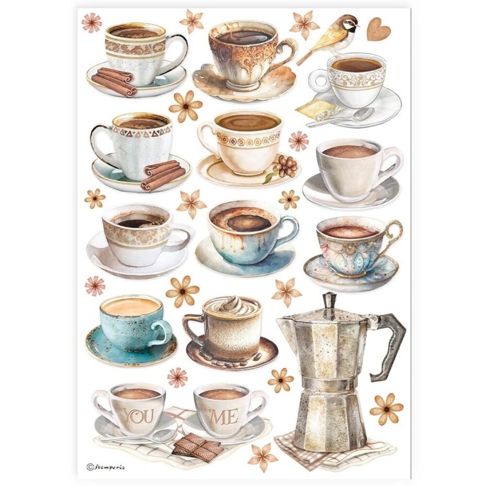 Stamperia Best Sellers Collection A4 Rice Paper Cups (DFSA4912) Stamperia Best Sellers Collection A4 Rice Paper Cups (DFSA4912)