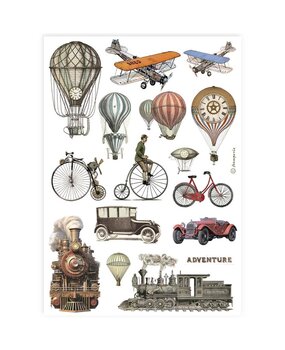Stamperia Best Sellers Collection A4 Rice Paper Train and Balloons (DFSA4902)* Stamperia Best Sellers Collection A4 Rice Paper Train and Balloons (DFSA4902)*