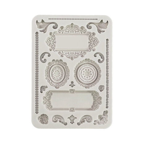 Stamperia Best Sellers Collection Silicon Mould A5 Frames and Plates (KACMA513)