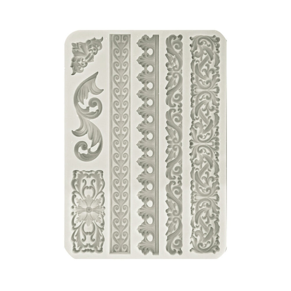 Stamperia Best Sellers Collection Silicon Mould A5 Greek Borders (KACMA511)