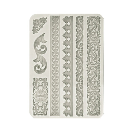 Stamperia Best Sellers Collection Silicon Mould A5 Greek Borders (KACMA511)