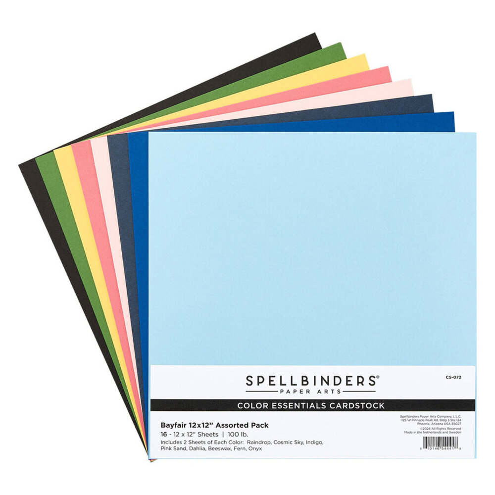 Spellbinders Color Essential Cardstock 12x12 Inch Bayfair (CS-072) Spellbinders Color Essential Cardstock 12x12 Inch Bayfair (CS-072)