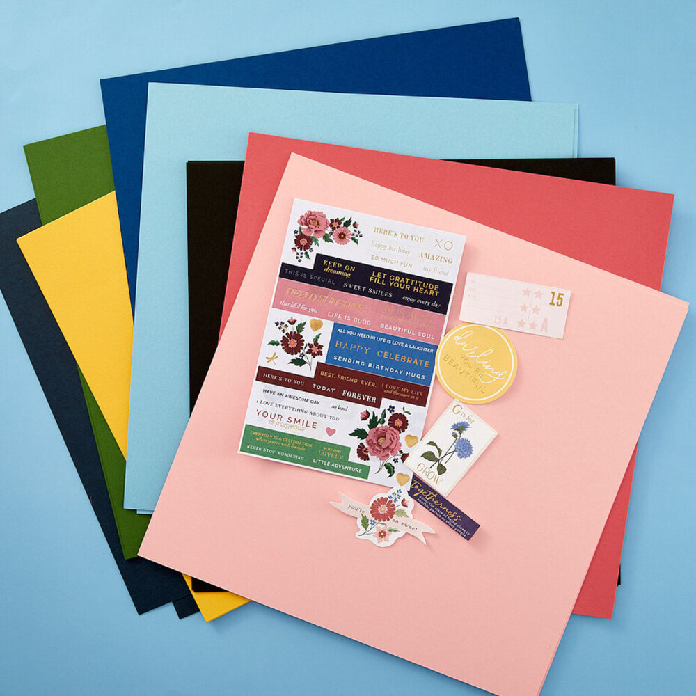 Spellbinders Color Essential Cardstock 12x12 Inch Bayfair (CS-072) Spellbinders Color Essential Cardstock 12x12 Inch Bayfair (CS-072)