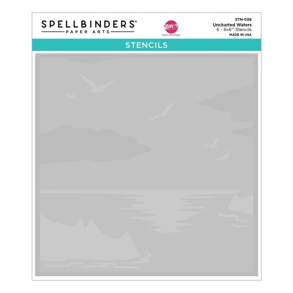 Spellbinders Fair Winds Uncharted Waters Stencils (STN-088) Spellbinders Fair Winds Uncharted Waters Stencils (STN-088)