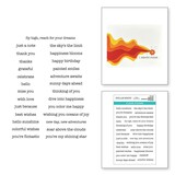 Spellbinders Tunnel Scapes Typewriter Adventure Sentiments Clear Stamp (STP-238)