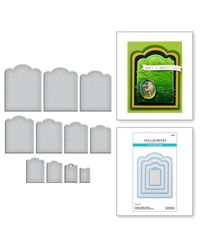 Spellbinders Sealed 3D Botanical Scallop Labels and Tag Dies (S5-625)