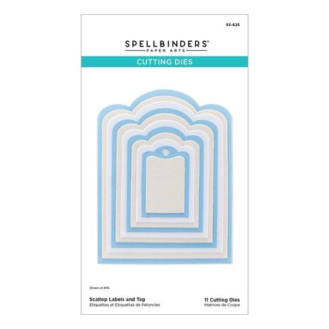 Spellbinders Sealed 3D Botanical Scallop Labels and Tag Dies (S5-625)