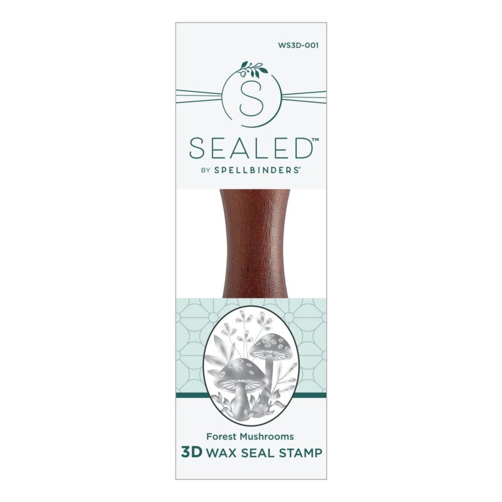 Spellbinders Sealed 3D Botanical Forest Mushrooms 3D Wax Seal Stamp (WS3D-001) Spellbinders Sealed 3D Botanical Forest Mushrooms 3D Wax Seal Stamp (WS3D-001)