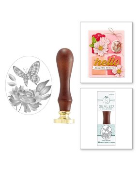 Spellbinders Sealed 3D Botanical Peony Butterfly 3D Wax Seal Stamp (WS3D-003) Spellbinders Sealed 3D Botanical Peony Butterfly 3D Wax Seal Stamp (WS3D-003)