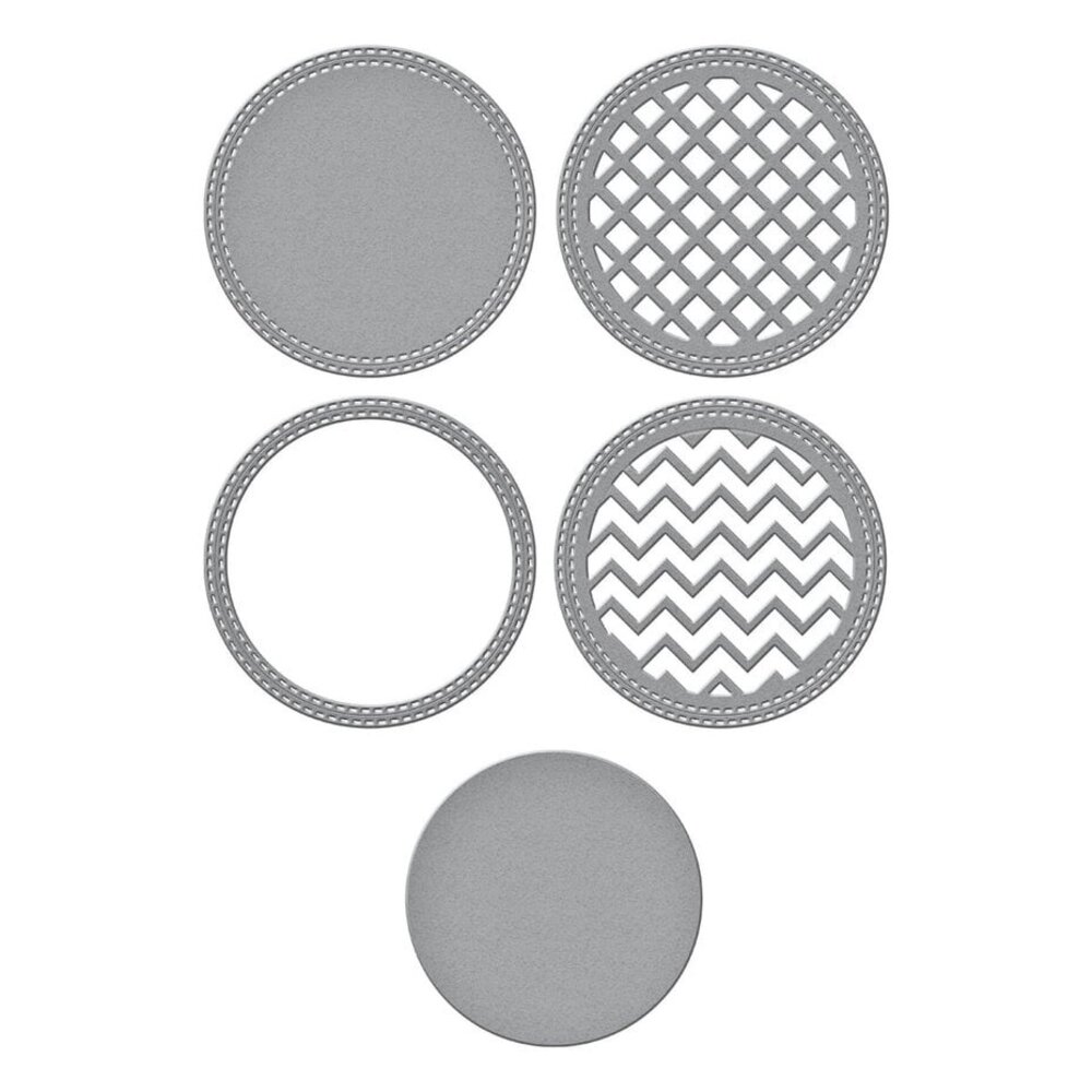 Spellbinders Spotlight Frames & Florals Stitched Edge Circle Backgrounds Dies (S5-634) Spellbinders Spotlight Frames & Florals Stitched Edge Circle Backgrounds Dies (S5-634)