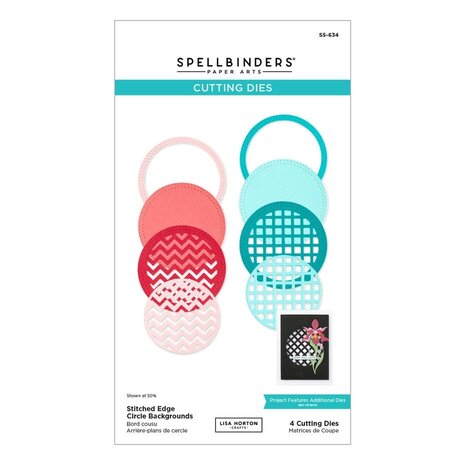 Spellbinders Spotlight Frames & Florals Stitched Edge Circle Backgrounds Dies (S5-634) Spellbinders Spotlight Frames & Florals Stitched Edge Circle Backgrounds Dies (S5-634)