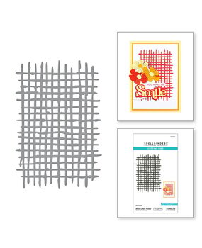 Spellbinders Spotlight Frames & Florals Woven Lattice Texture Dies (S4-1344)