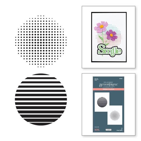 Spellbinders Spotlight Frames & Florals Spotlight Circle Duo Press Plate (BP-187)